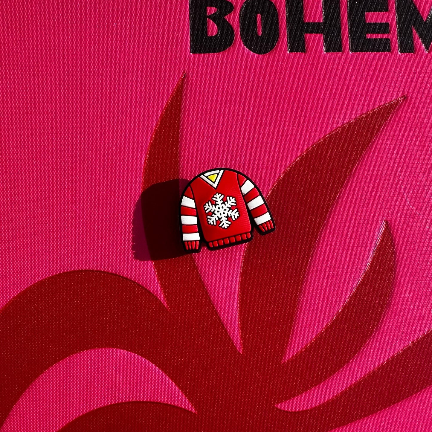 Red Snowflake Christmas Jumper Croc Charm