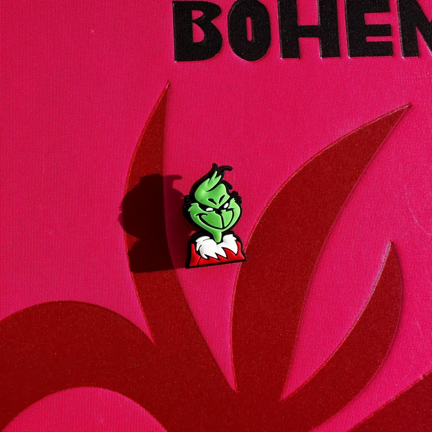 Grinch Smirking Without Hat Croc Charm