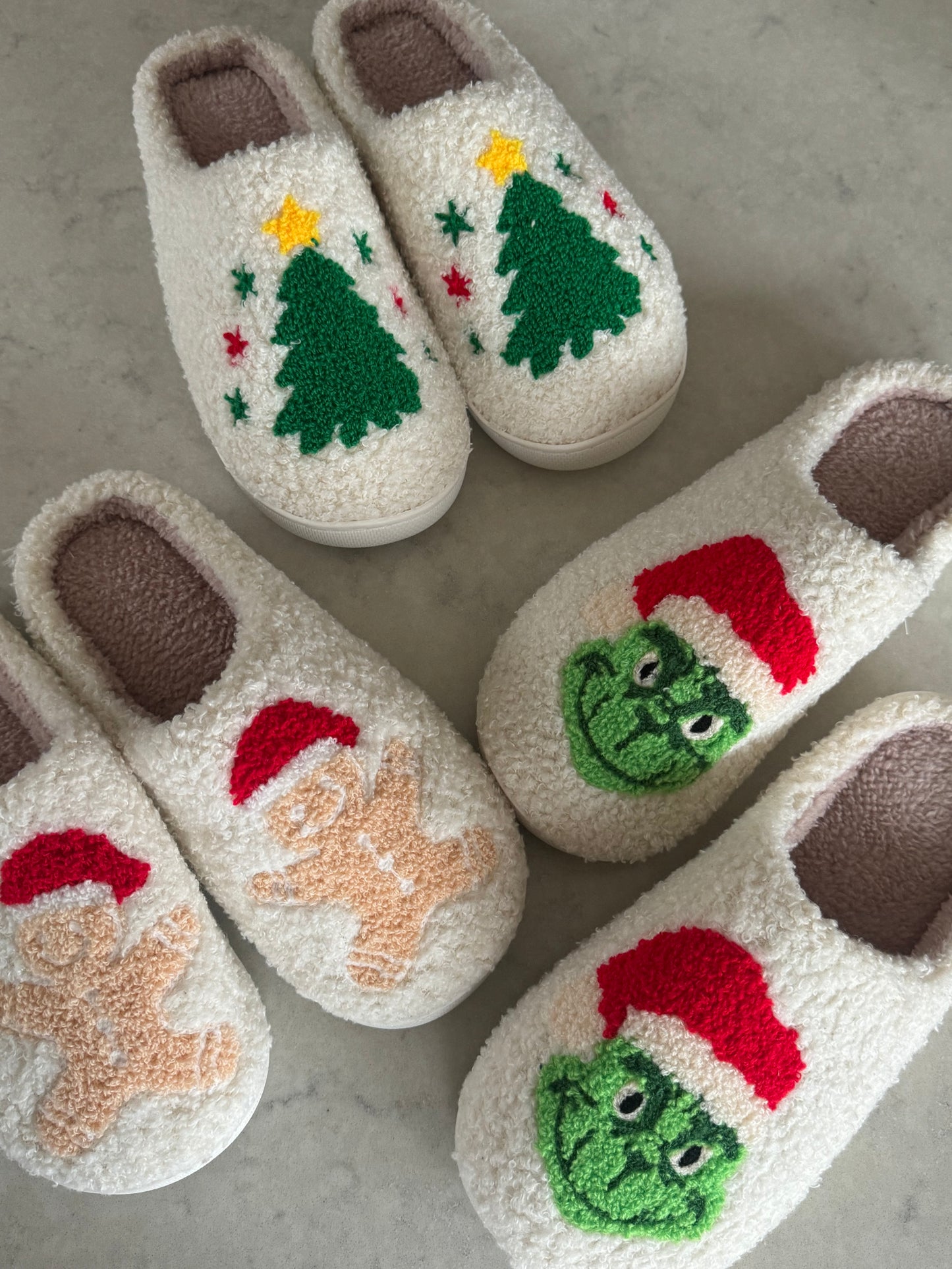 Christmas Gingerbread Comfy Lounge Slippers