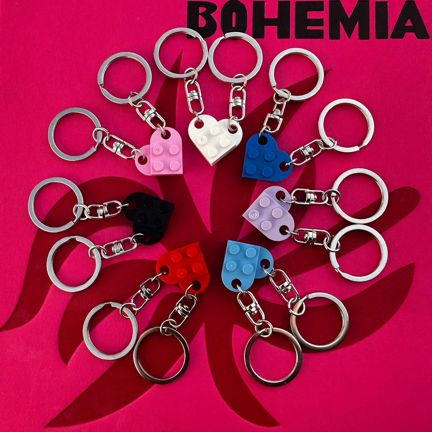LEGO Heart Keyring