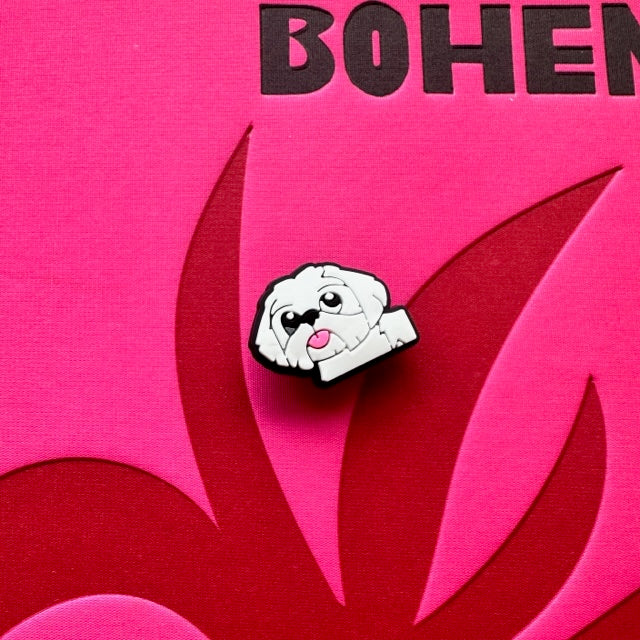 Maltese Poodle Croc Charm