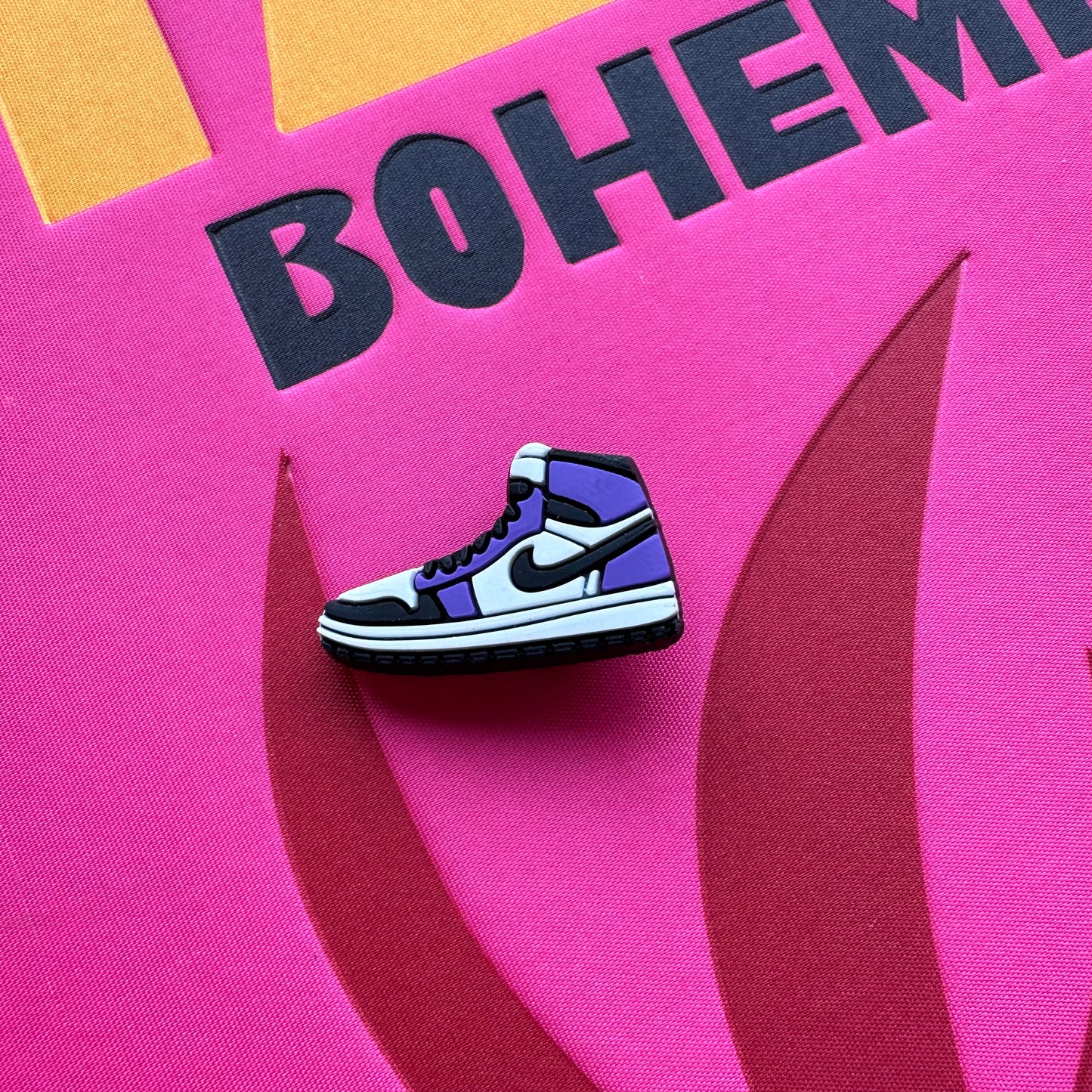 Purple Jordans Croc Charm