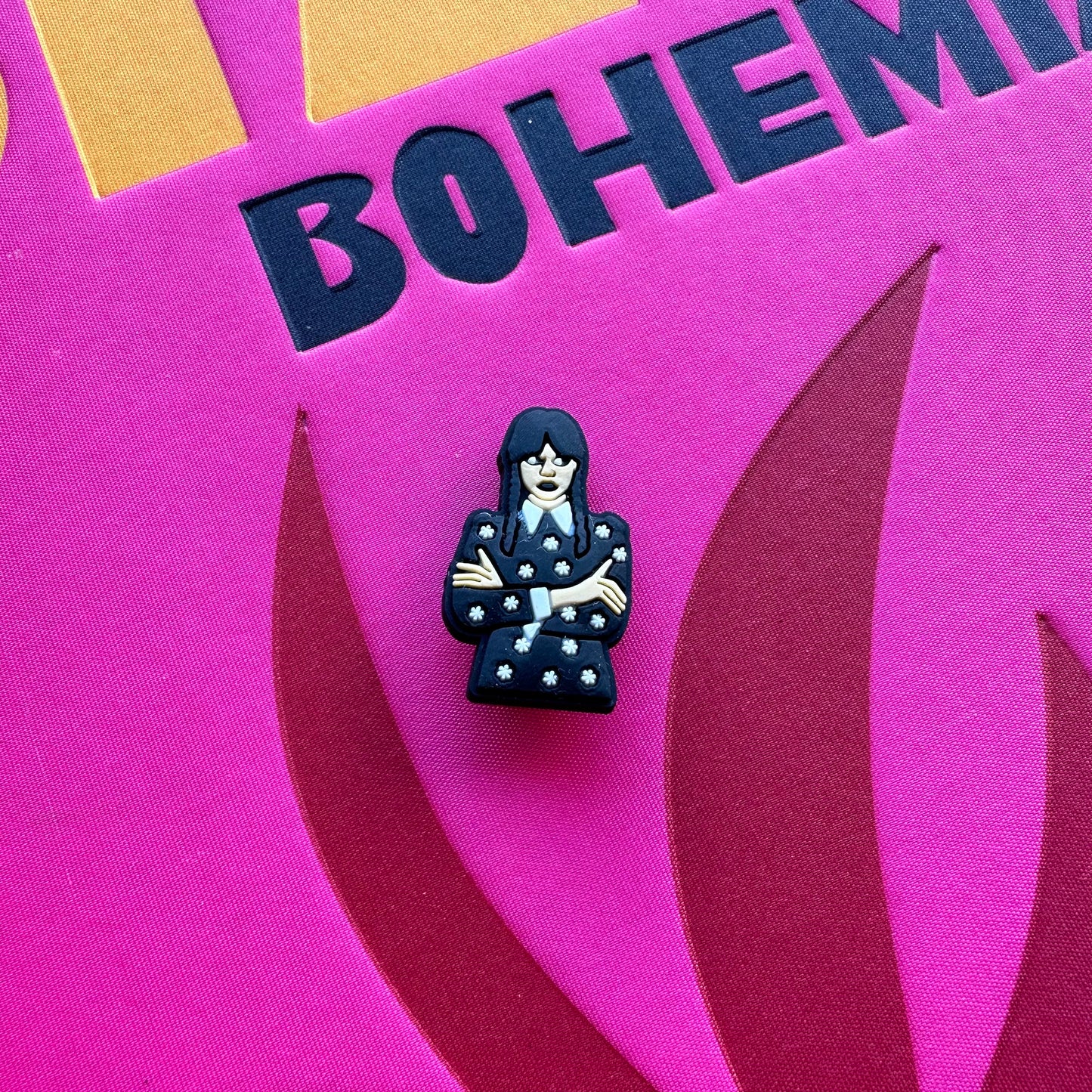 Wednesday Addams Croc Charm