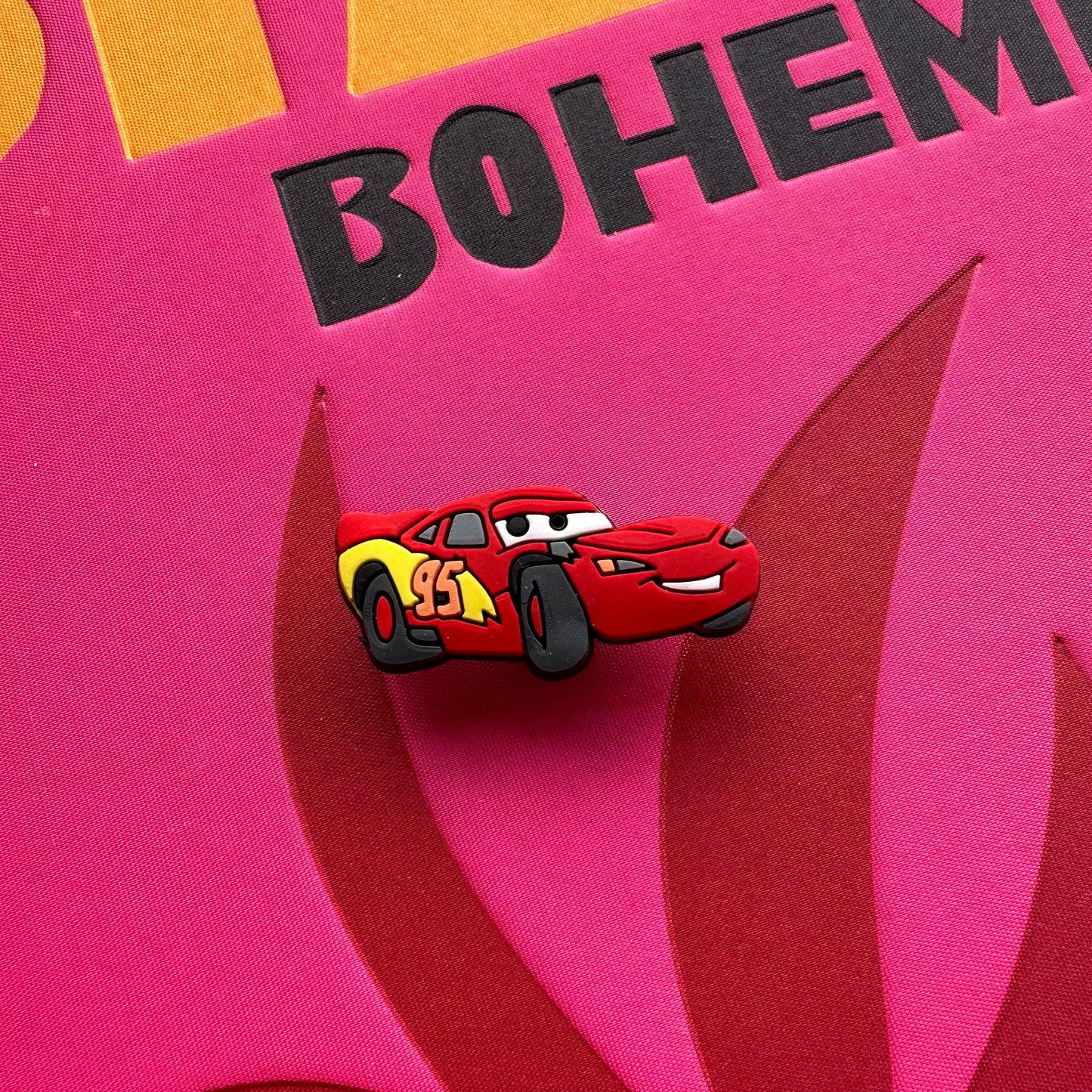 Lightning McQueen Croc Charm