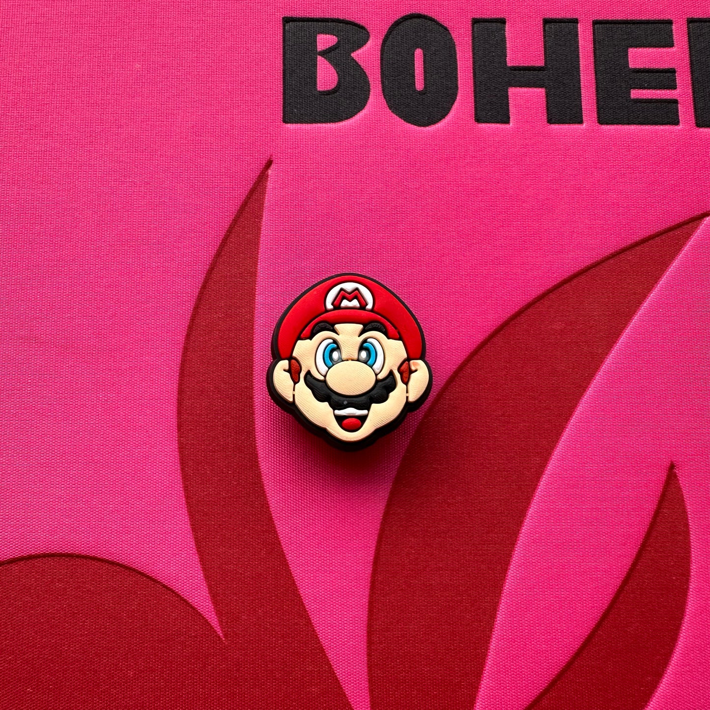 Super Mario large Mario Face Croc Charm