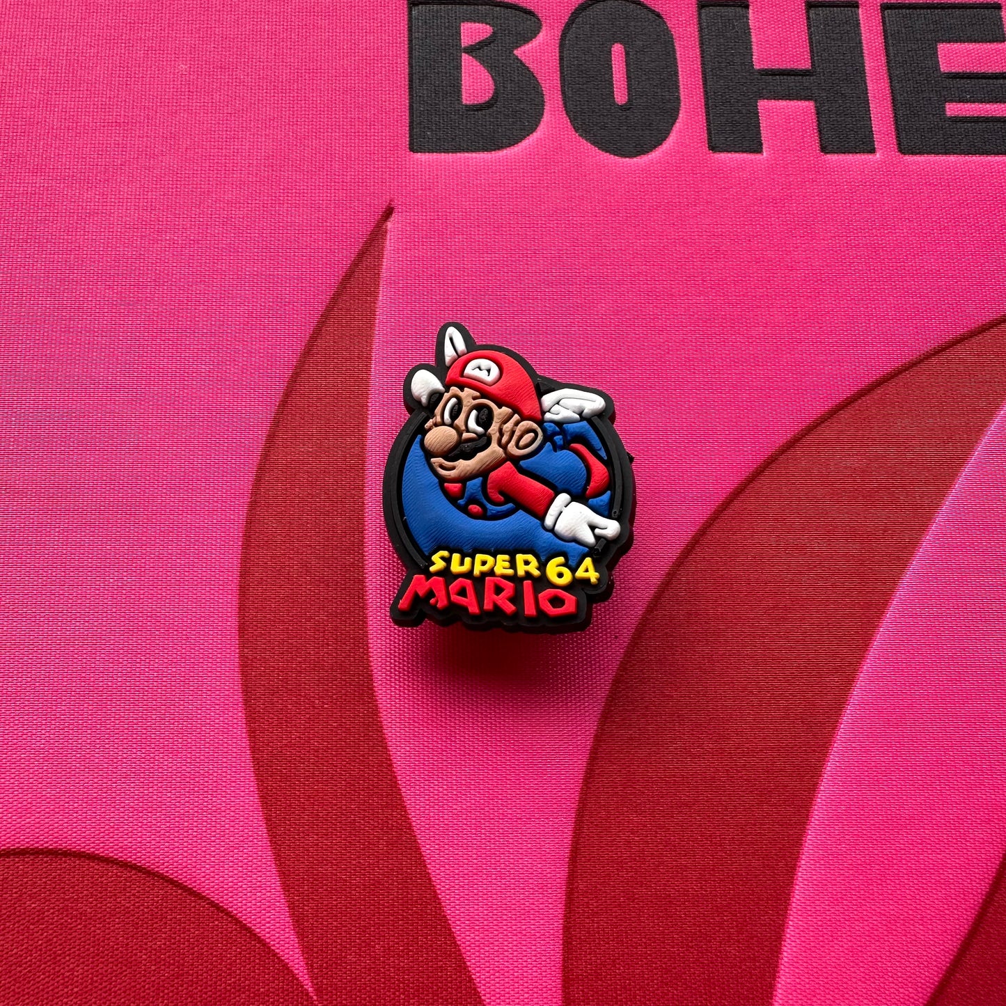 Black Super Mario Croc Charm