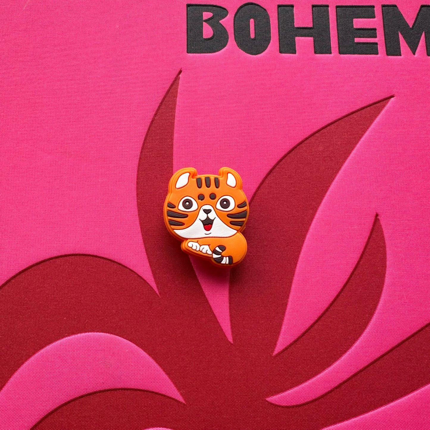 Orange Cat Croc Charm