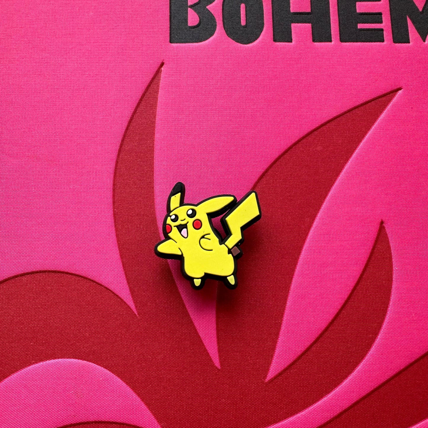 Pikachu Running Black And Yellow Croc Charm