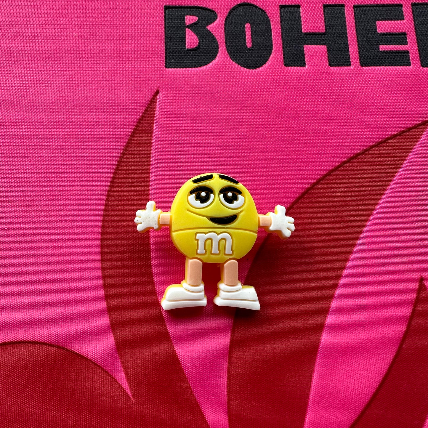 Yellow M&M Character Croc Charm