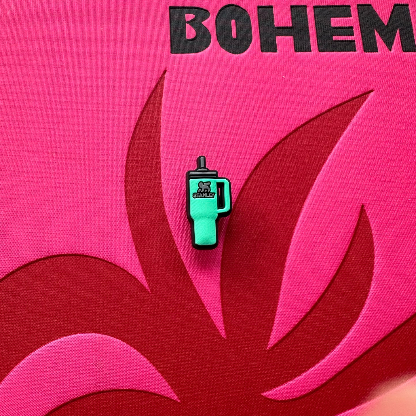 Turquoise Stanley Cup Croc Charm