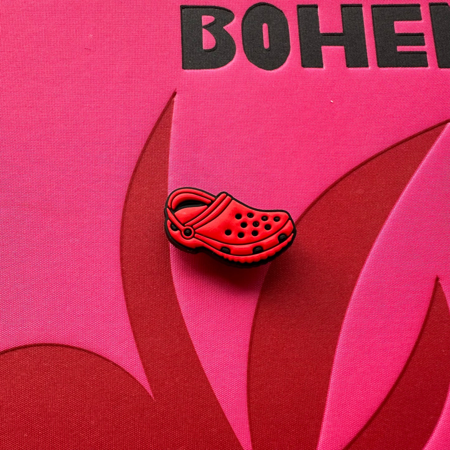 Red Croc Croc Charm