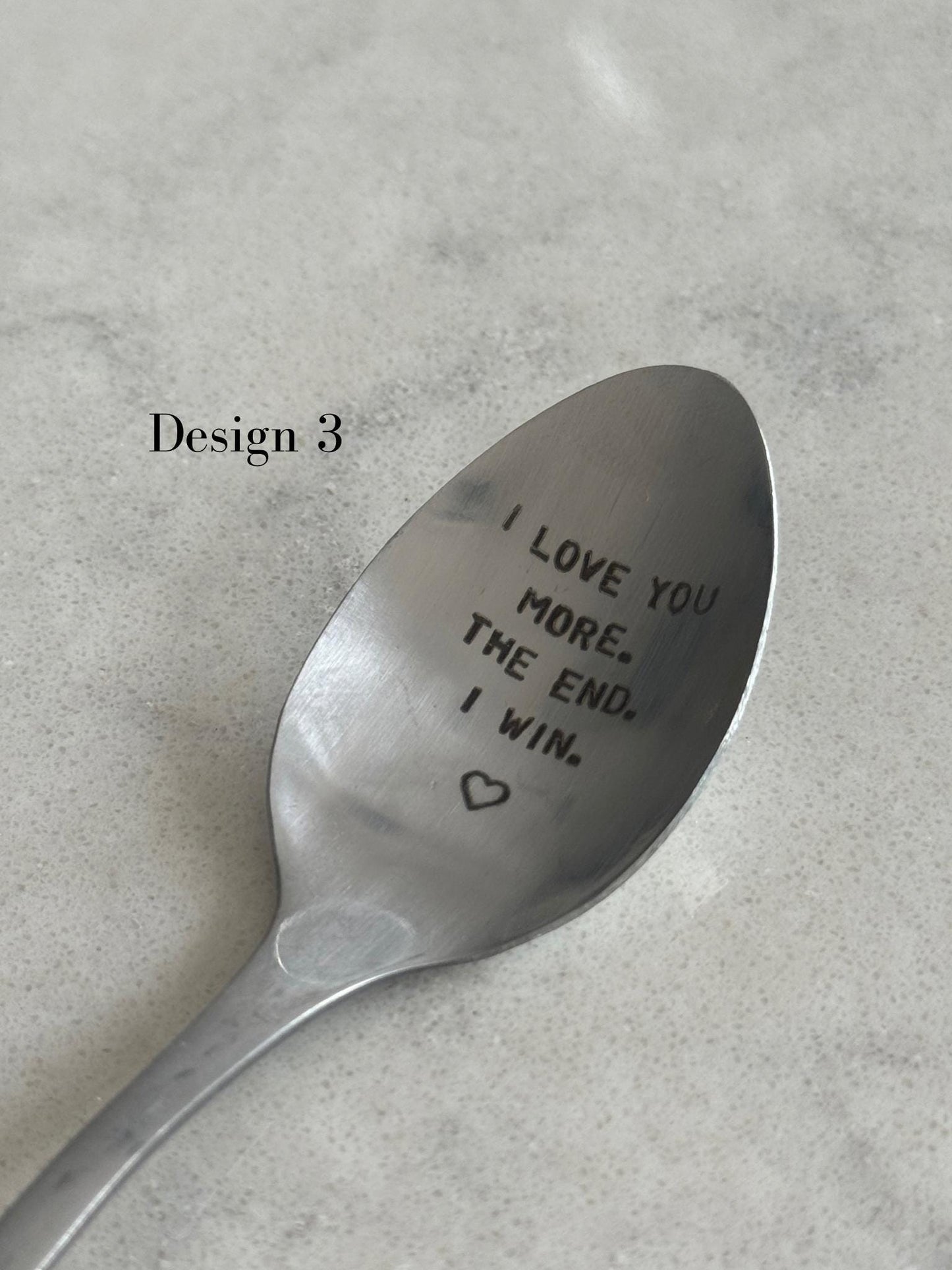 Personalised Engraved Spoon, Coffee Latte Spoon, Stamped Spoon, Personalised Gifts, Stainless steel spoon, Perfect Gift for her/him
