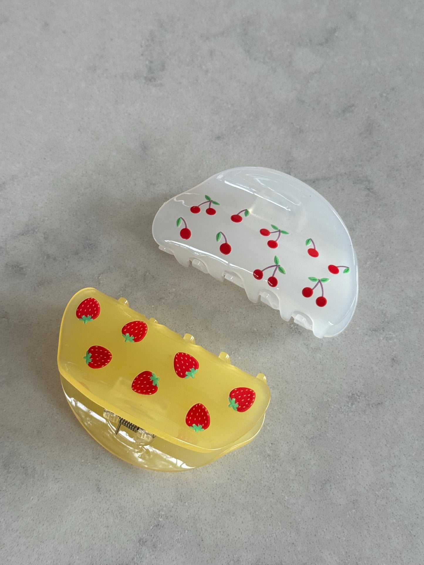 Sweet Cherry and Strawberry Claw Hair Clip