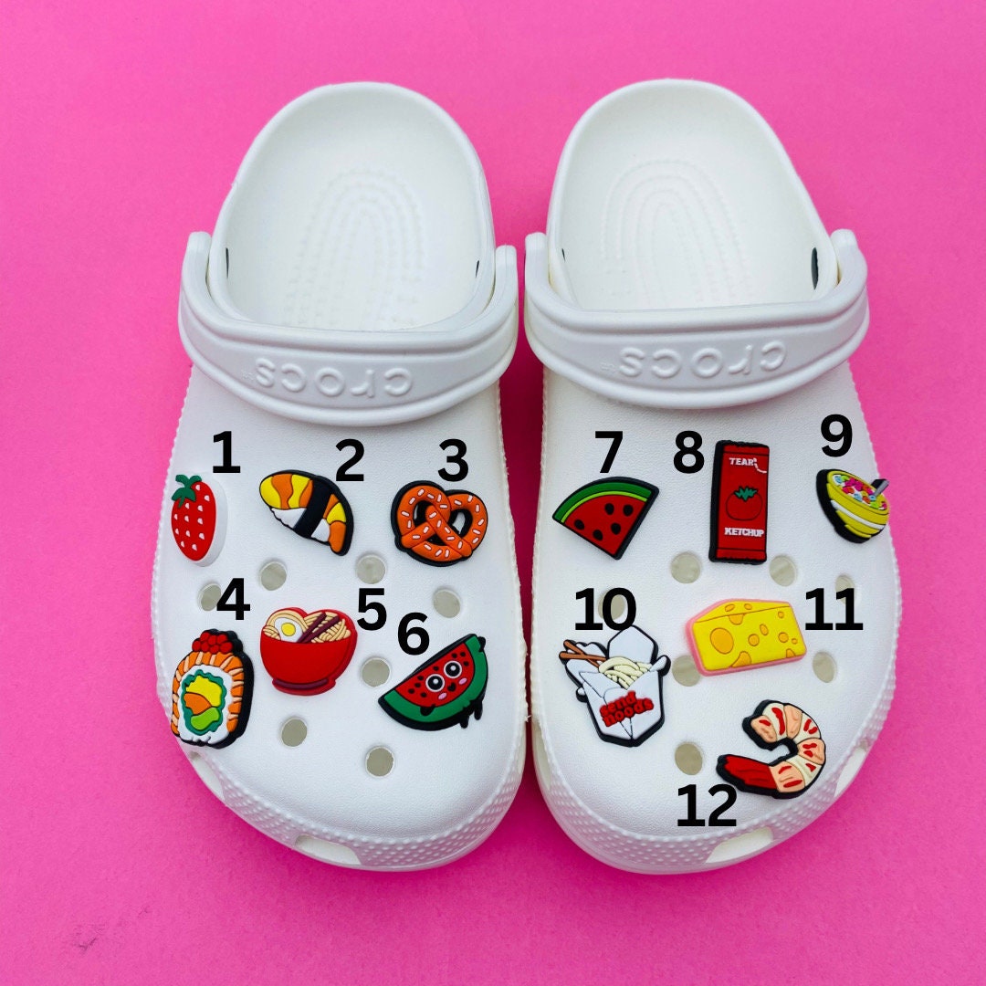 Croc Charm, Food 2 Croc Charms, Food Shoe Charms, Food Jibbitz