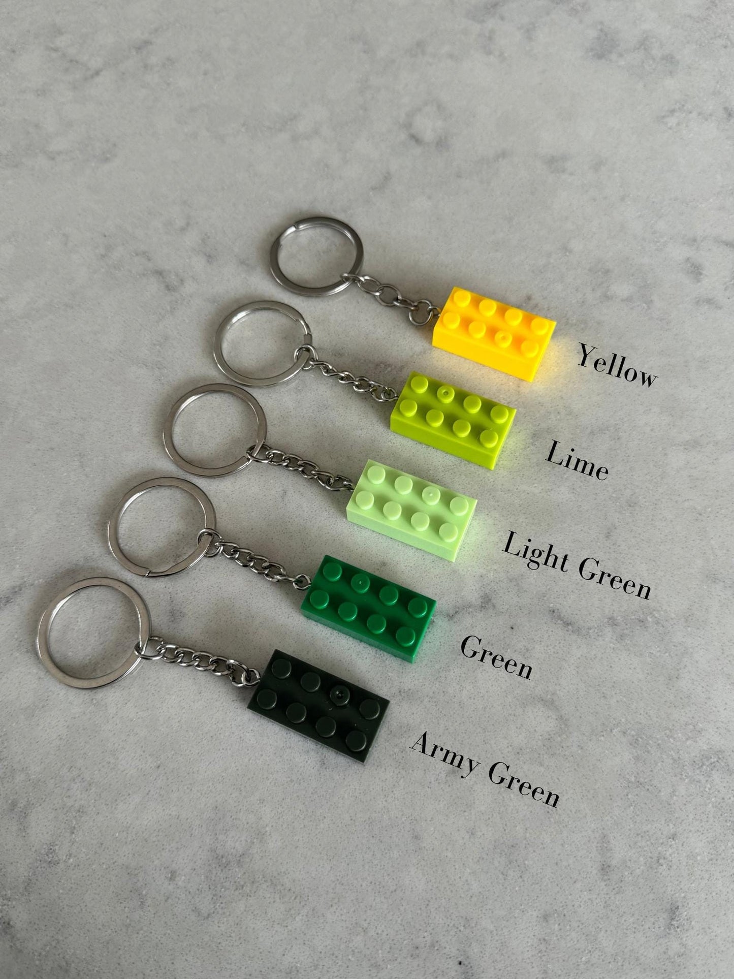 Lego Brick Block Keychain/Keyring