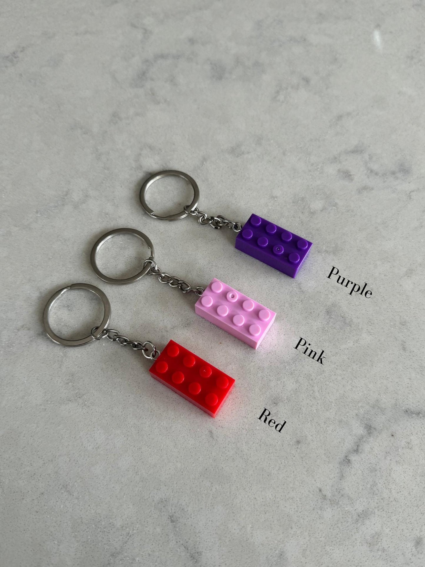 Lego Brick Block Keychain/Keyring