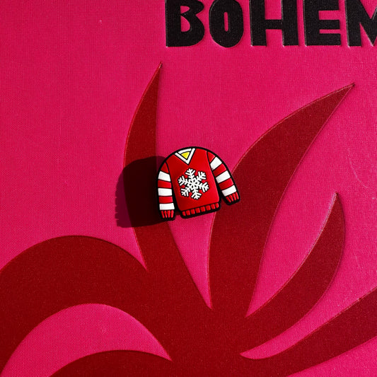 Red Snowflake Christmas Jumper Croc Charm