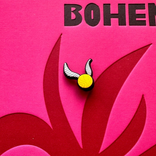 Golden Snitch Croc Charm