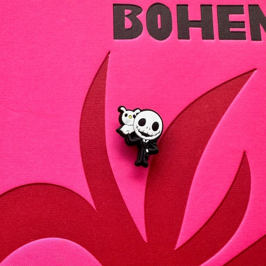 Jack Skellington and Zero Croc Charm
