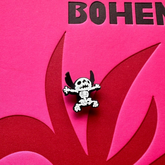 Stitch Skellington Croc Charm