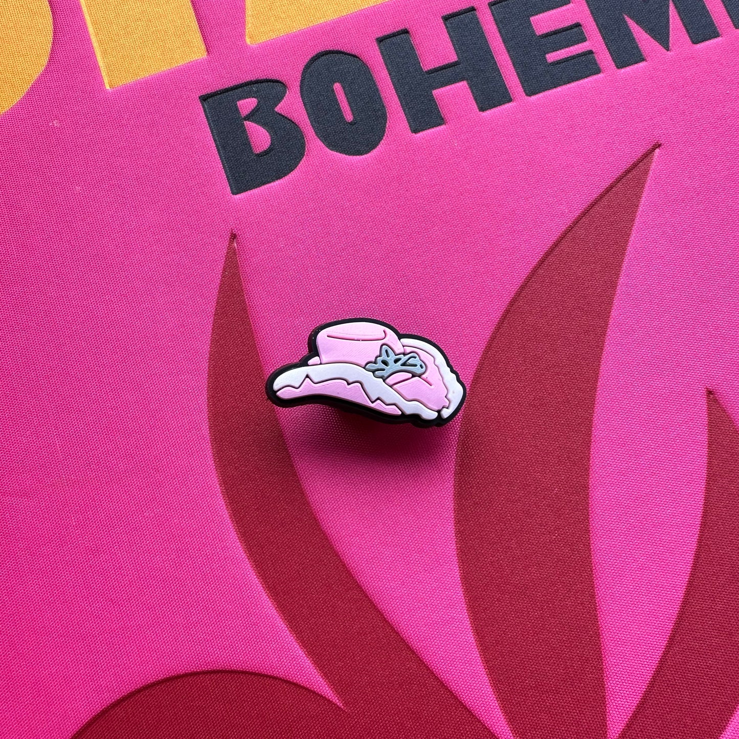 Pink Tiara Cowgirl Hat Croc Charm
