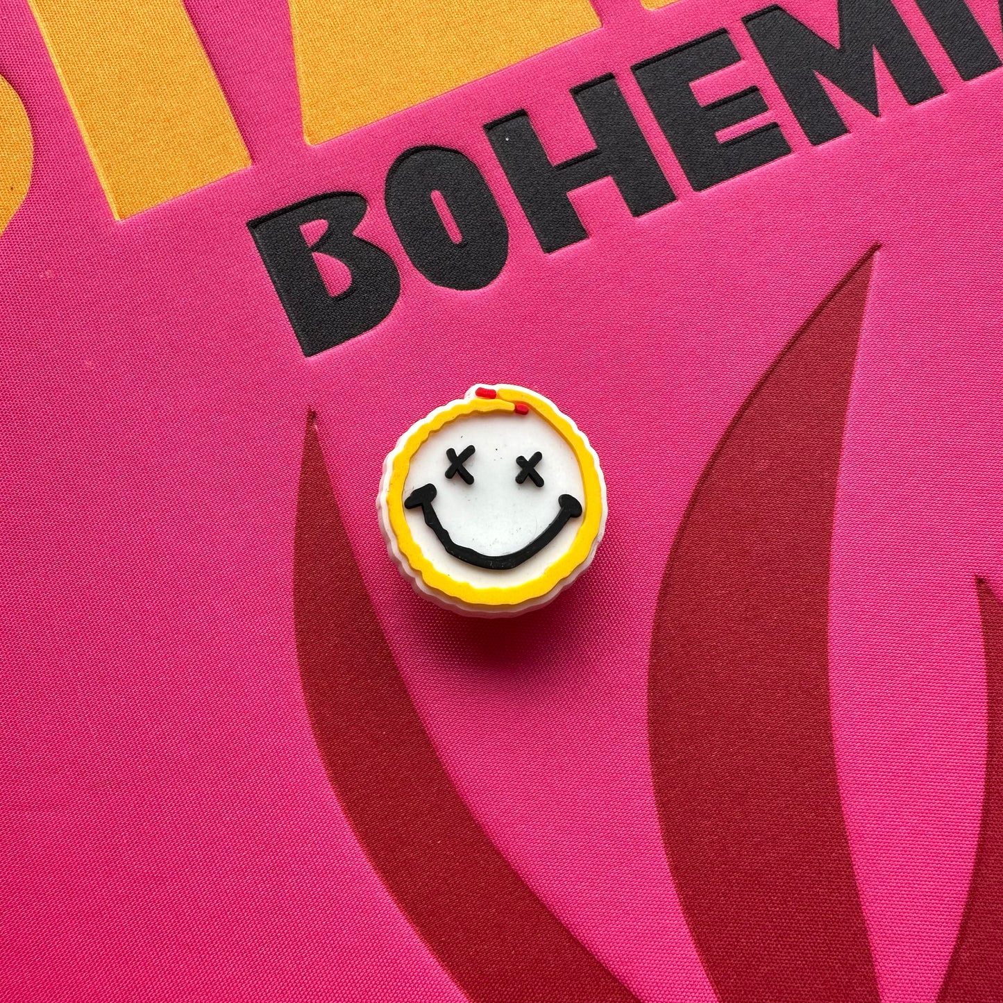 Smiley Shoelace Croc Charm
