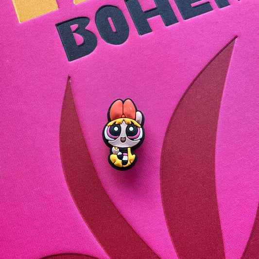 Powerpuff Girls Flying Blossom Croc Charm