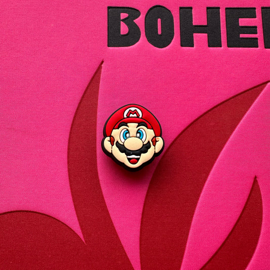 Super Mario large Mario Face Croc Charm