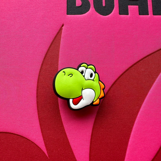 Yoshi Face Croc Charm
