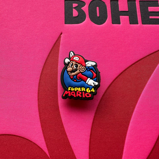 Black Super Mario Croc Charm