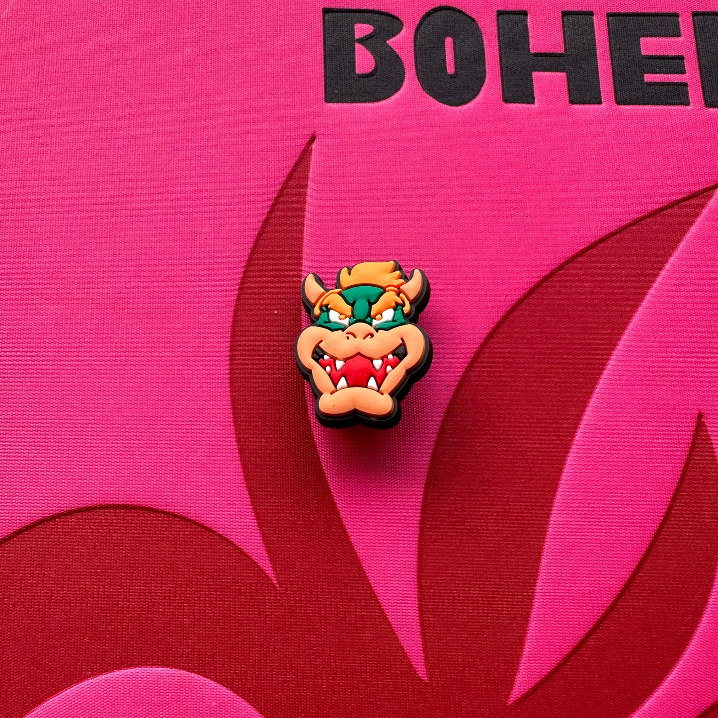 Bowser Face Super Mario Croc Charm