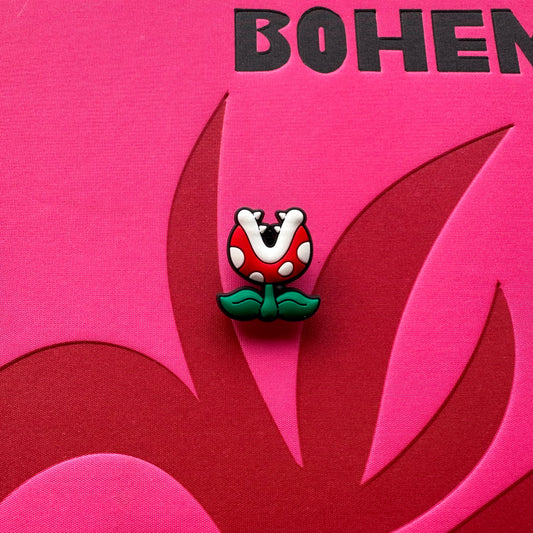 Piranha Plant Super Mario Croc Charm