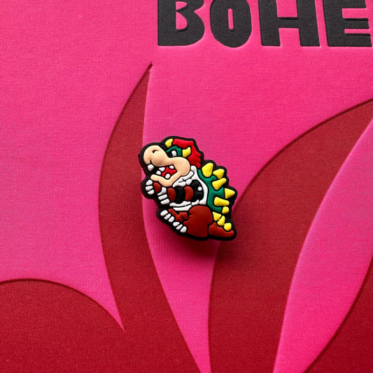 Bowser Super Mario Croc Charm