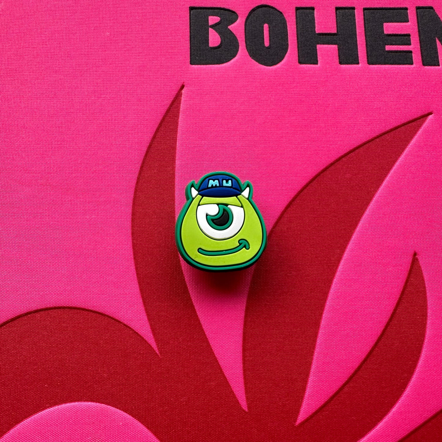 Mike Wazowski Smirk Croc Charm