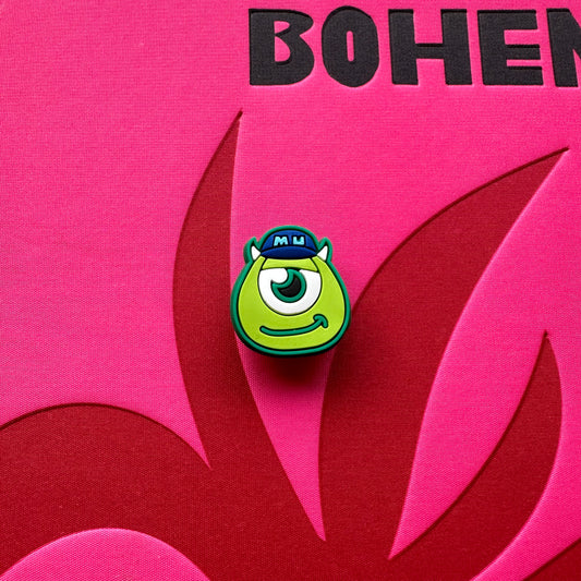 Mike Wazowski Smirk Croc Charm