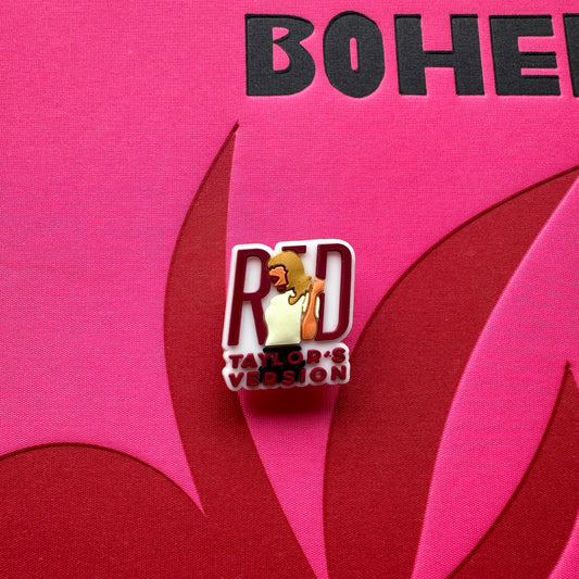 RED Taylor's Version Croc Charm