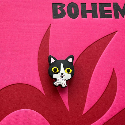 Black Cat Croc Charm