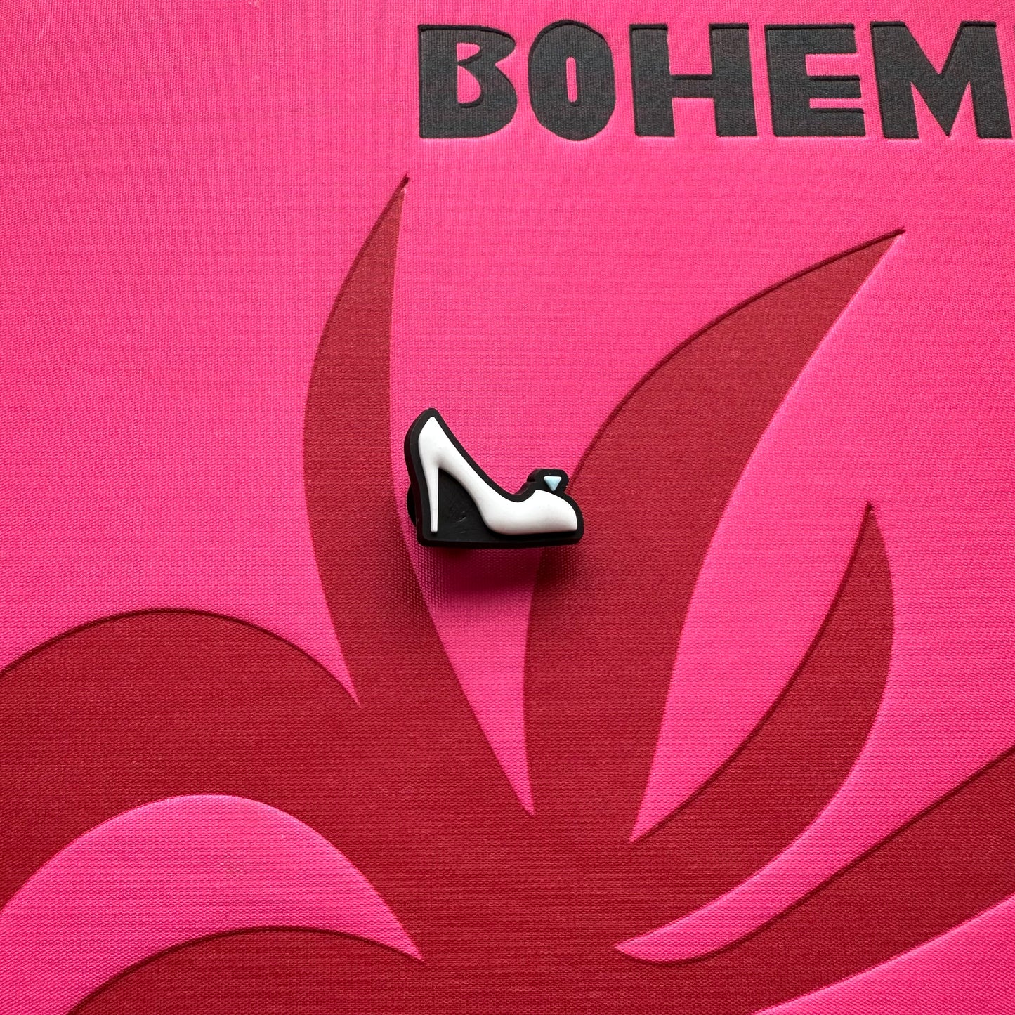 White High Heel Croc Charm