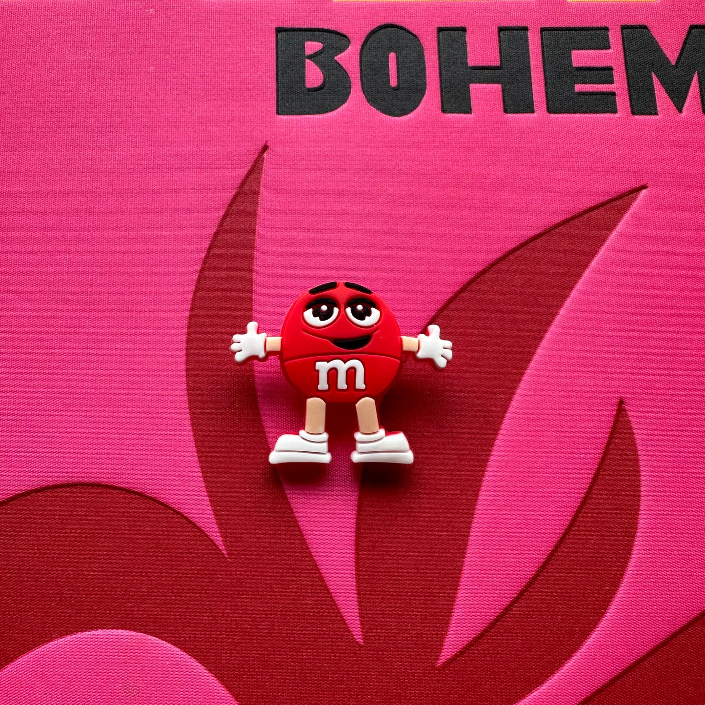 Red M&M Character Croc Charm