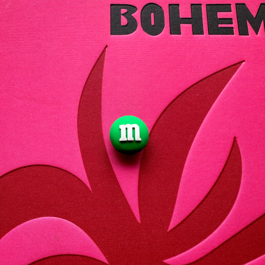 Green M&M Croc Charm