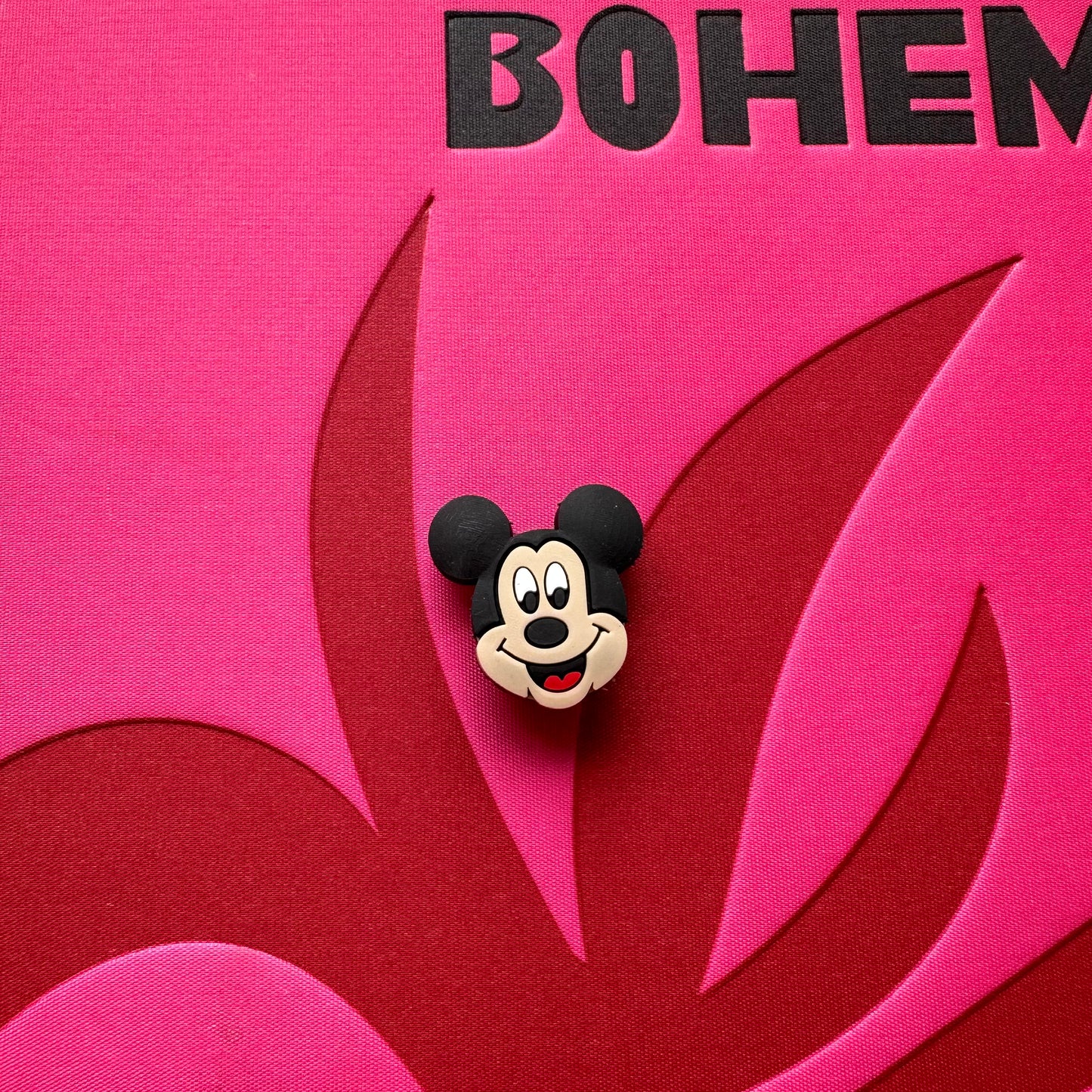 Mickey Mouse Face Croc Charm