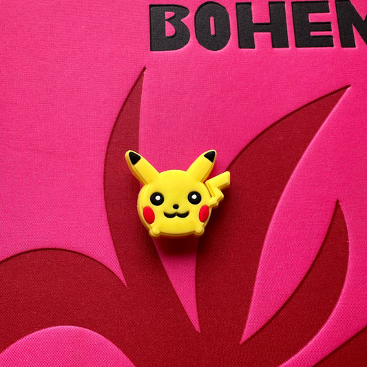 Pikachu Face Croc Charm