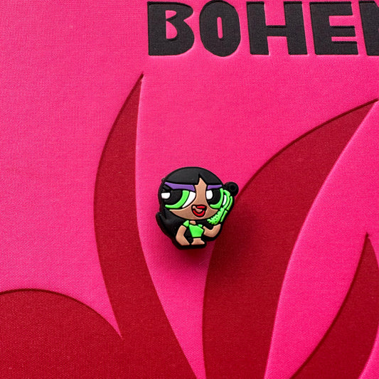 Black Buttercup Teen Powerpuff Girls Croc Charm