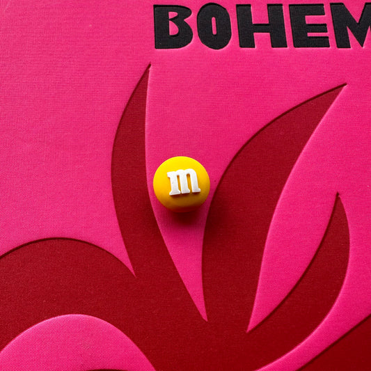 Yellow M&M Croc Charm