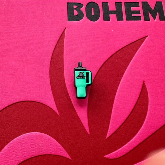 Turquoise Stanley Cup Croc Charm