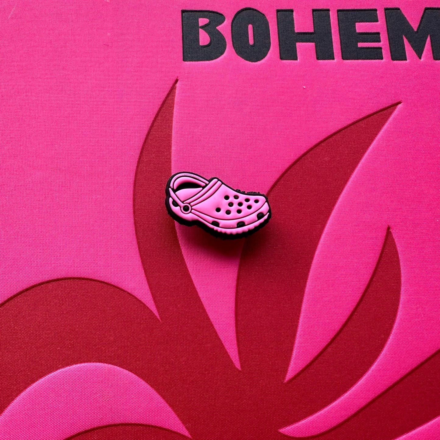 Pink Croc Croc Charm
