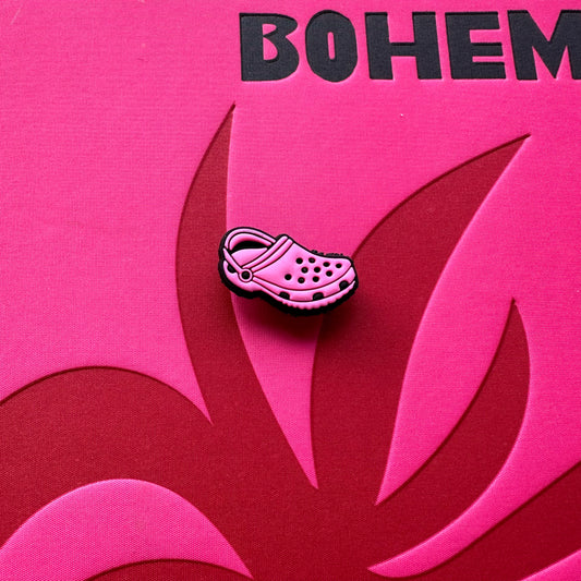 Pink Croc Croc Charm