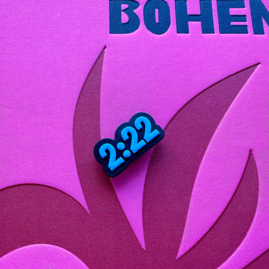Blue 222 Croc Charm