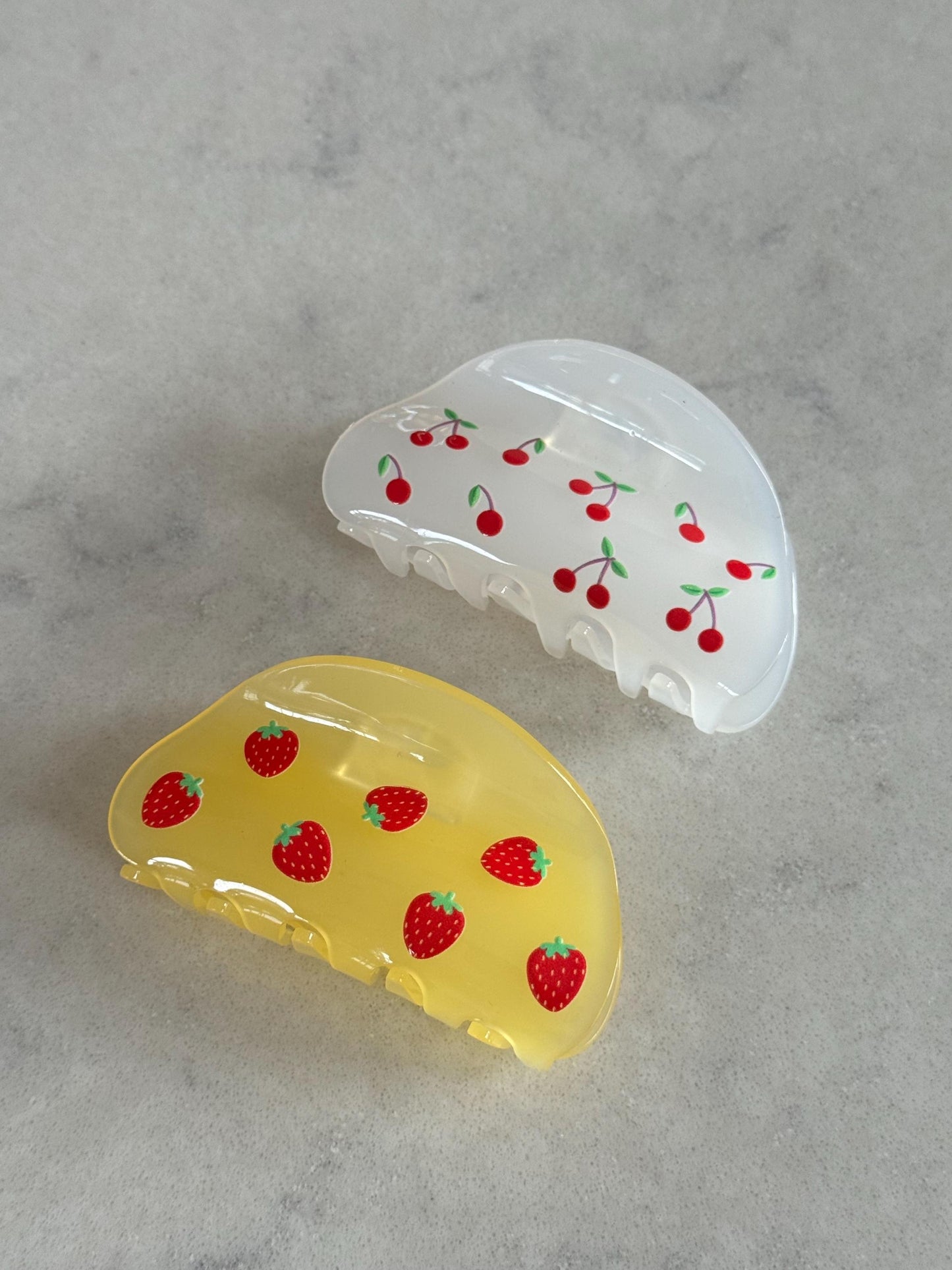 Sweet Cherry and Strawberry Claw Hair Clip