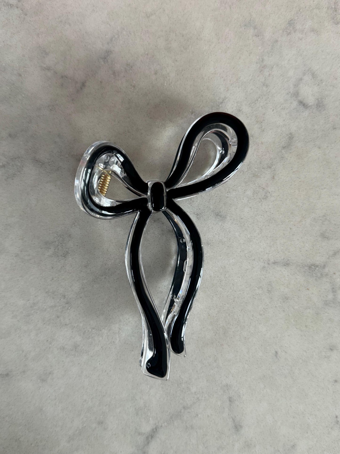 Plastic Bow Claw Hair Clips
